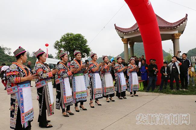 西秀区青山村“苗语连珠”志愿者用苗舞进行文化宣传.jpg