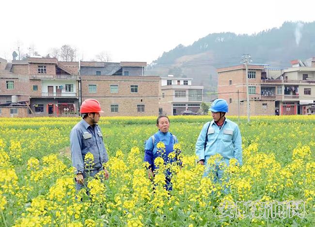 紫云供电局水塘供电所光明服务队在岩脚组向村民宣传安全用电知识.jpg