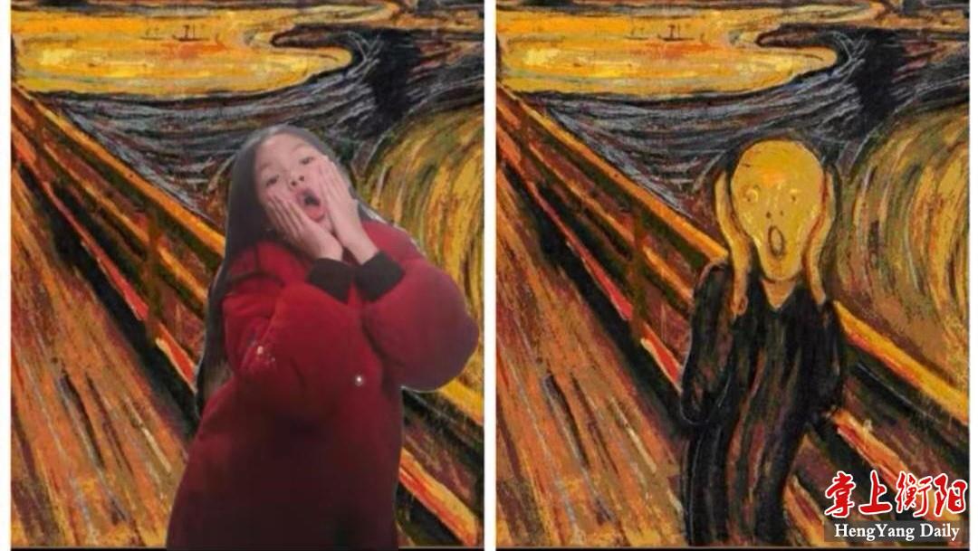 此次活动共收到《呐喊者》《吃苹果的玛格丽特》等100余件模仿作品