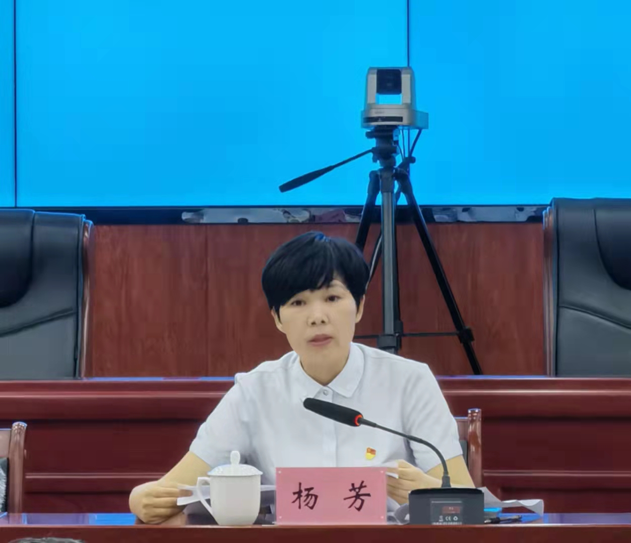 会上,三个审计组的主审姚琼,罗璧玲,郑晔君分别宣读了各项目审计通知